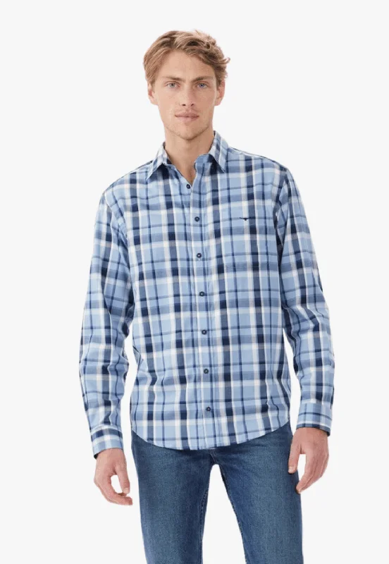 Stock Clearance R.M. Williams Mens Collins Long Sleeve Shirt