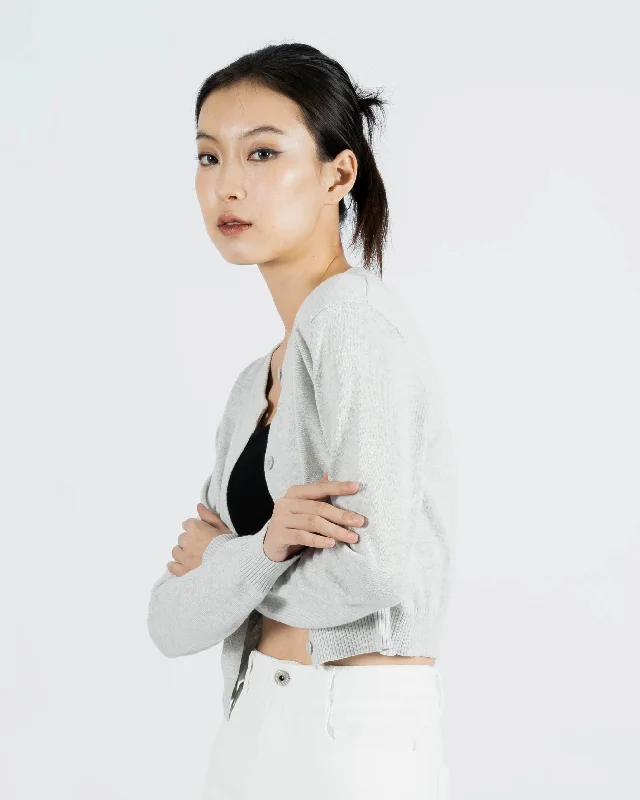 Weekend Discounts to Relish Nako Knit Cardigan (Grey)
