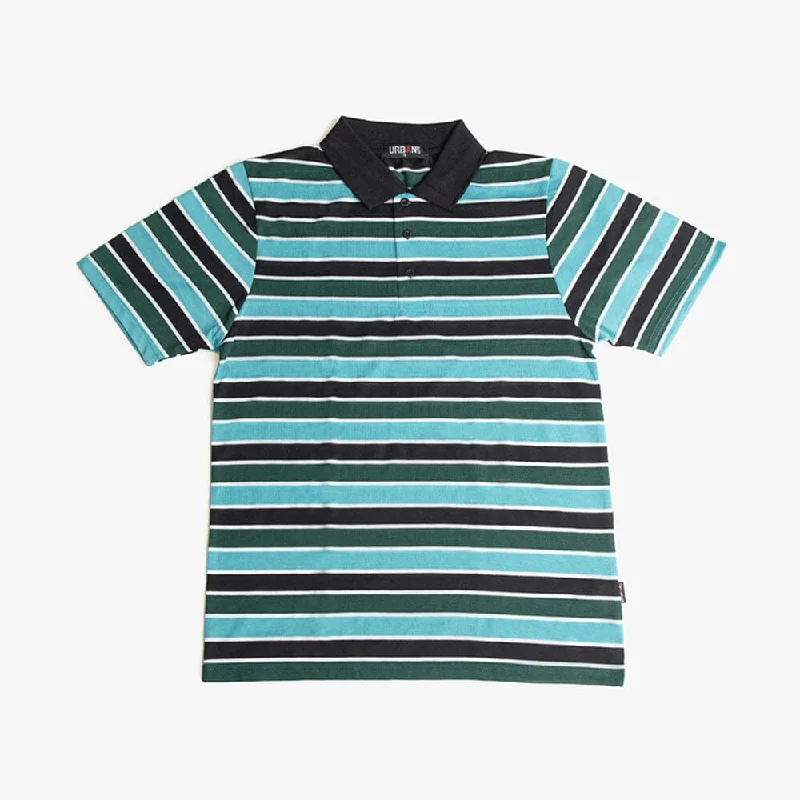 Weekend Savings Bonanza Urban Life Mens Golfer Green Blue Stripe