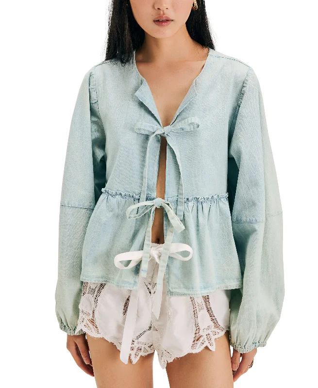 Denim Brunch Babe Blouse