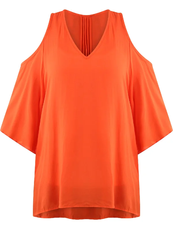 Oversize Boho Top With Peek-A-Boo Shoulders