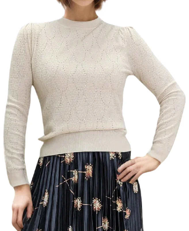 Weekend Offers That Delight Crystal Accent Sweater