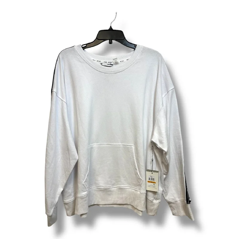 Weekend Deals to Make You Happy Sweatshirt Crewneck By Dkny In White, Size: 3x