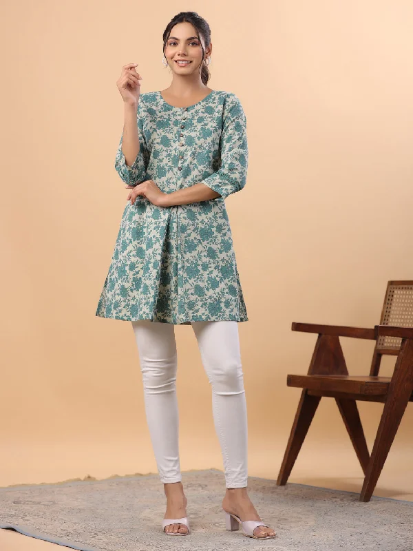 Hurry In Women Sage Cambric Tunic