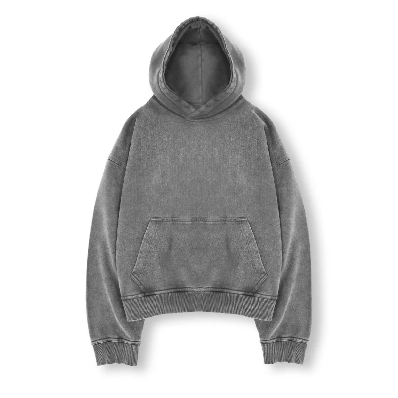 Crazy Savings Cropped Hoodie - Vintage Grey