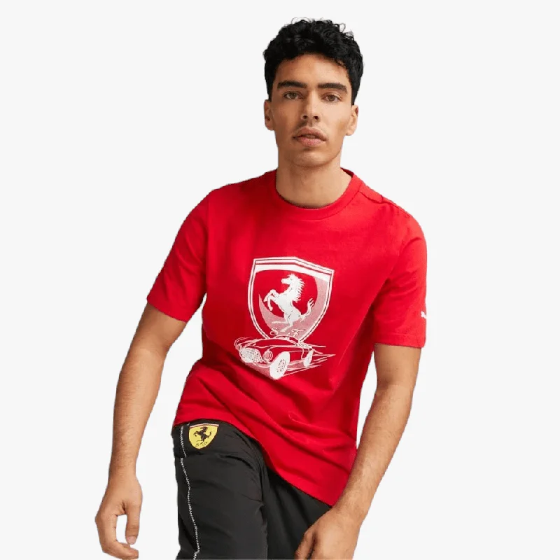 Weekend Deals That Impress Puma Mens Ferrari Race Big Shield Short Sleeve Tee Rosso Corsa 1>8-1507 Weekend Deals That Impress Puma Mens Ferrari Race Big Shield Short Sleeve Tee Rosso Corsa 1>8-1507