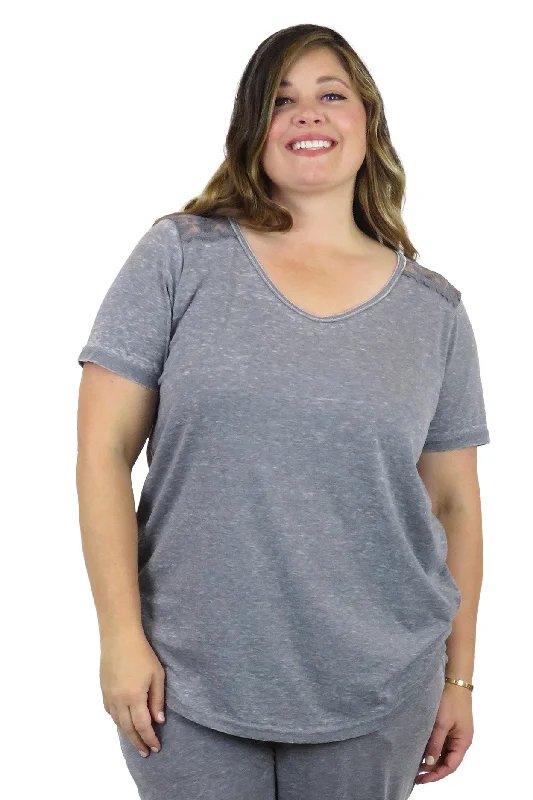 Plus Size Soft & Supple V-Neck Knit Top