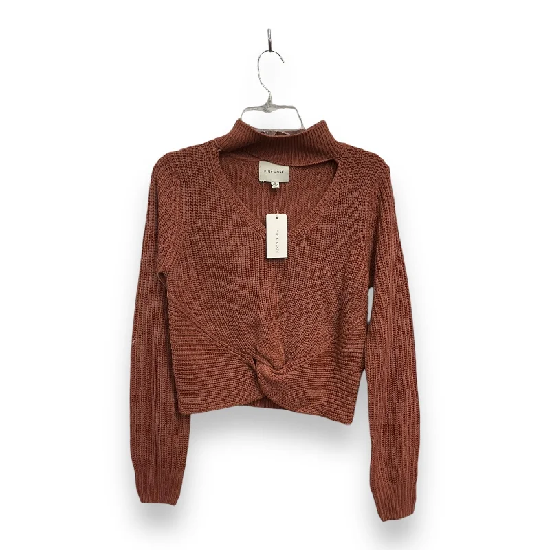 Weekend Discounts to Indulge In Sweater By Pink Rose In Pink, Size: L