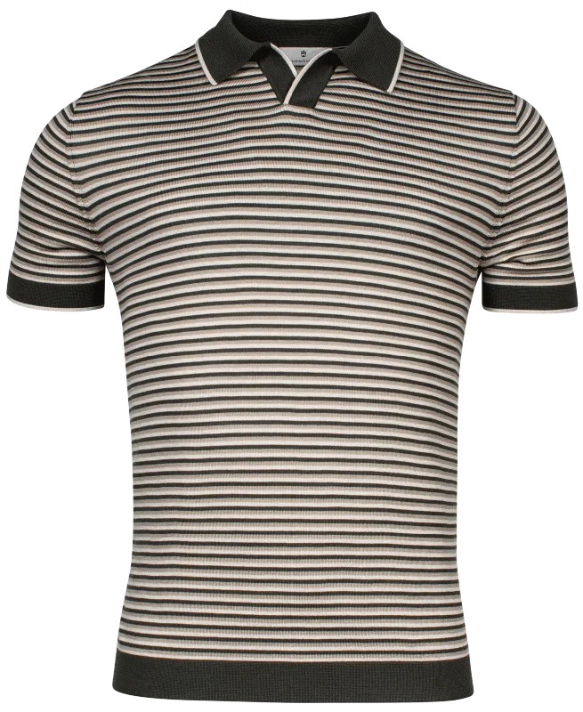 Mega Sale ID24454-Thomas Maine Olive Skipper Collar Polo