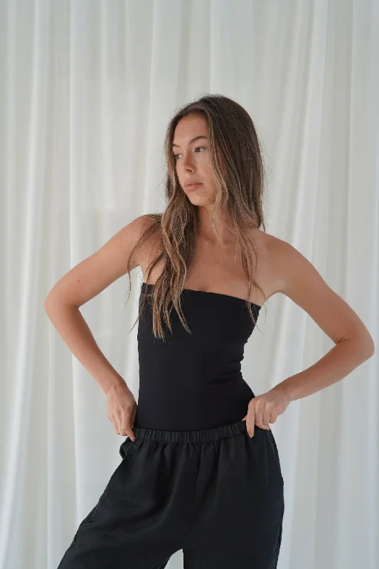 Essential Strapless Tube Top - Black