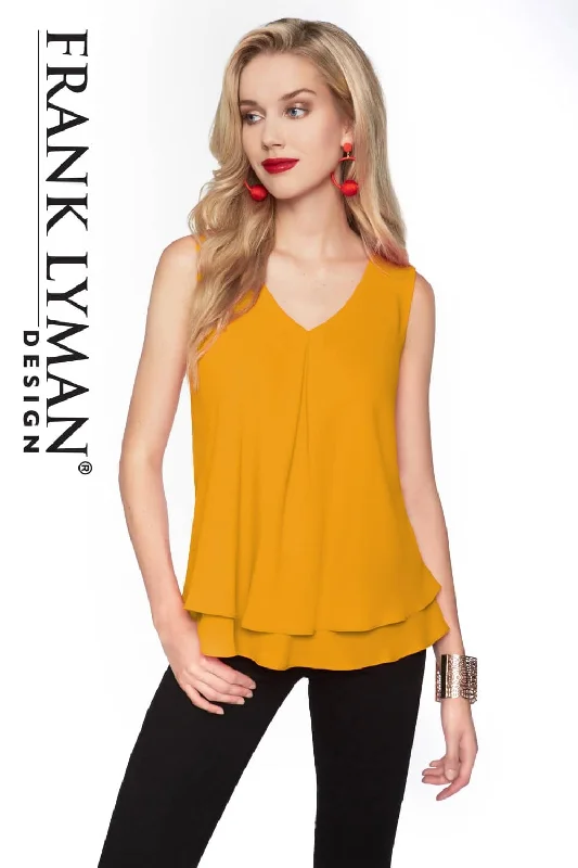 Frank Lyman Top 61175-MRGLD Marigold