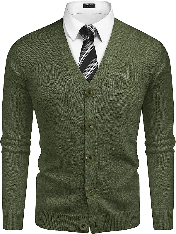 Discount Days V Neck Lightweight Button Down Knitted Sweater (US Only)