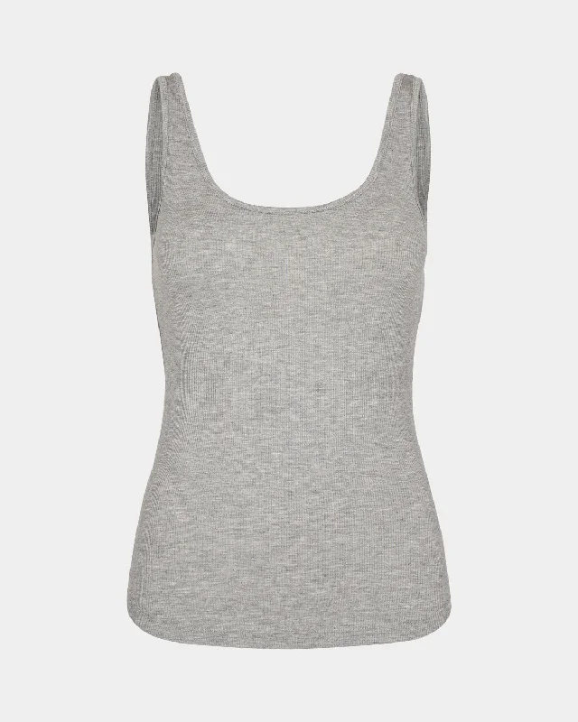 DIZASW TOP - Grey mel