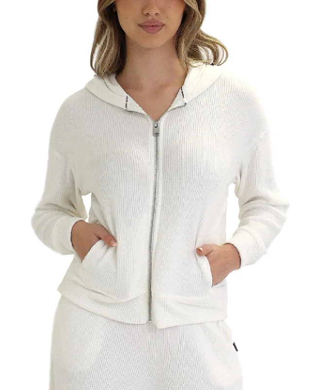 Act Fast Brushed Ribbed Hoodie