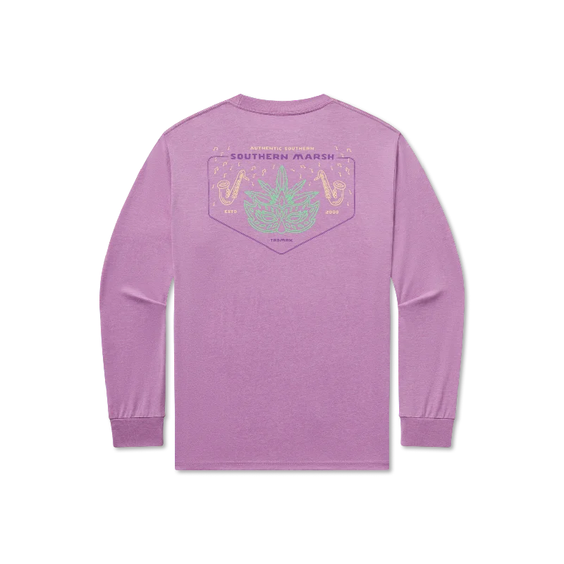 Price Rollback Seawash™ Tee - Mardi Gras Mambo - Long Sleeve