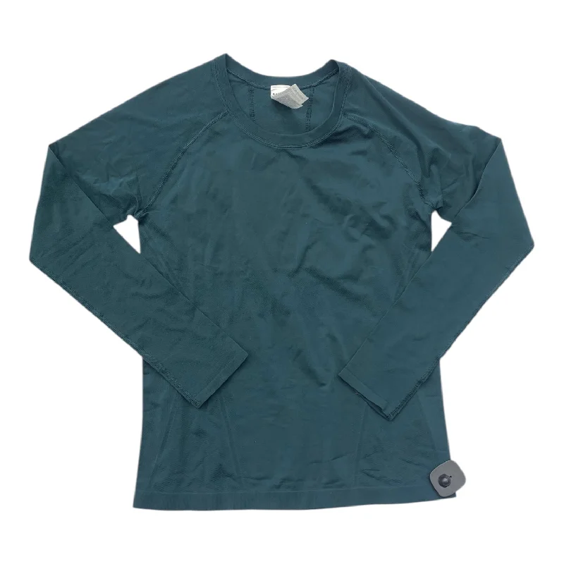Low Price Athletic Top Long Sleeve Crewneck By Athleta In Green, Size: L