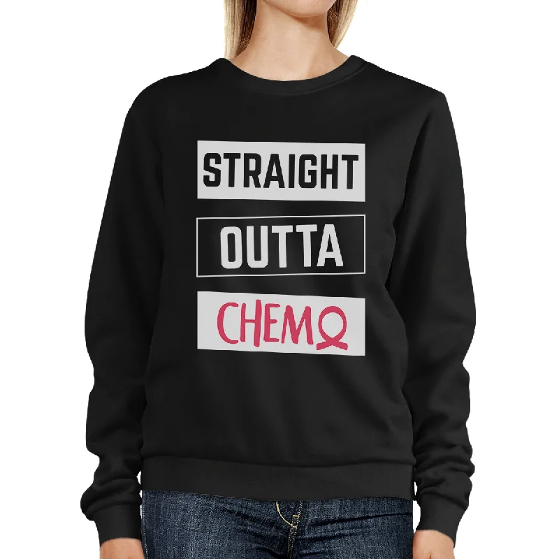 Bargain Prices Straight Outta Chemo Breast Cancer Black SweatShirt
