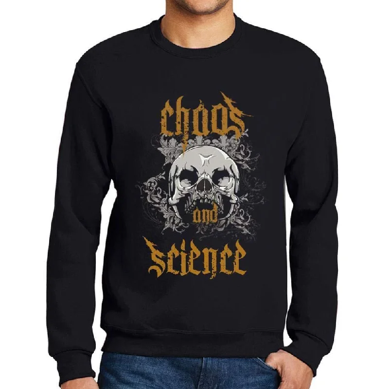 Unbeatable Prices Ultrabasic - Homme Imprimé Graphique Sweat-Shirt Chaos and Science Noir Profond