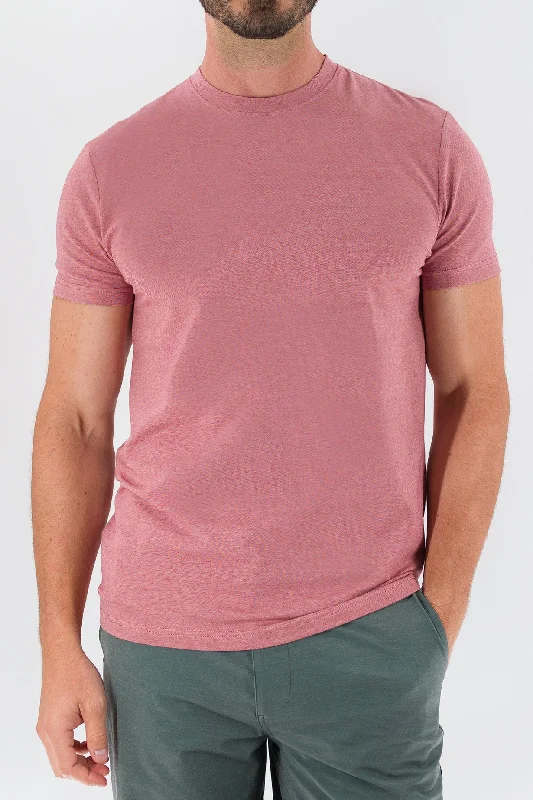 Big Deal Feeder Stripe Tee - Withered Rose