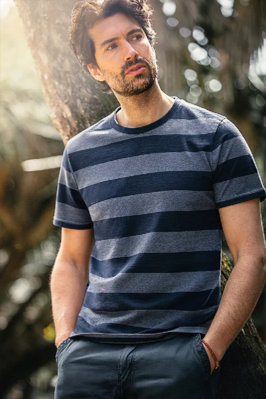 Weekend Offers That Tempt &SONS Papillon T-Shirt Navy Stripe