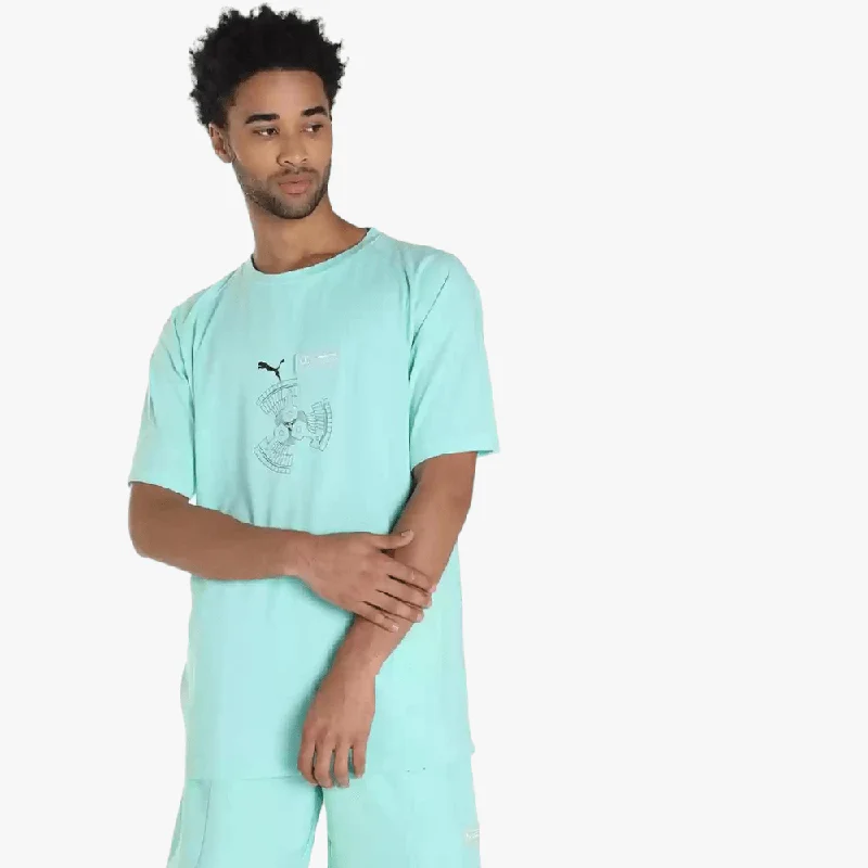 Weekend Offers That Please Puma Mens Mapf1 Statement Short Sleeve Tee Mint