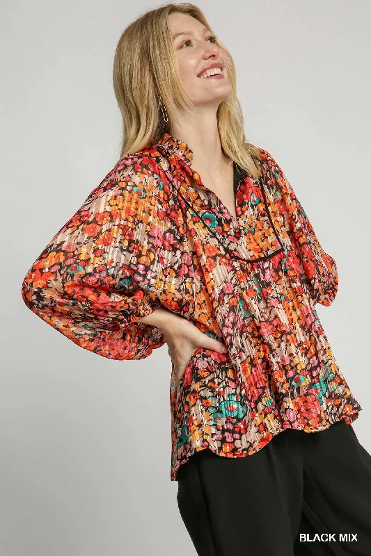 Change It Up Floral Mix Top