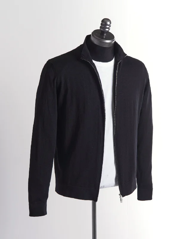 Great Deals Full Zip Lightweight Crepe Cotton Cardigan