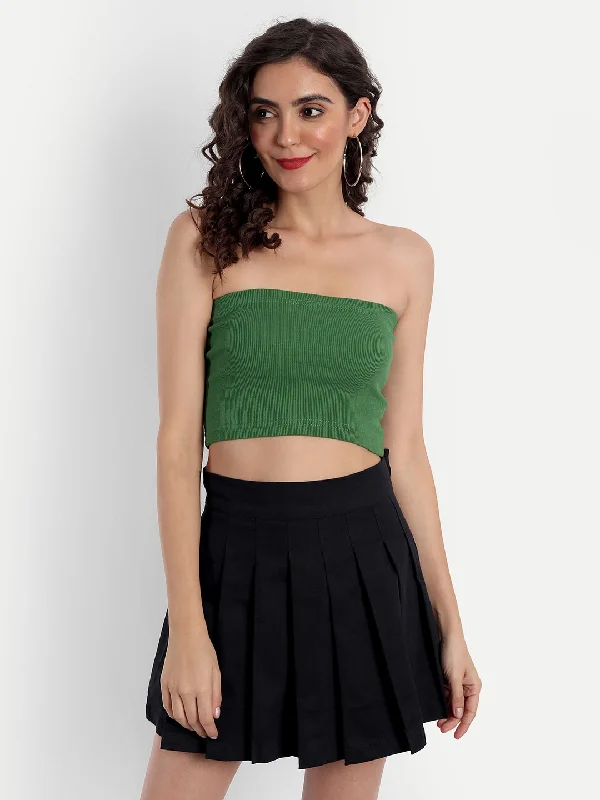 Green Staple Tube Top