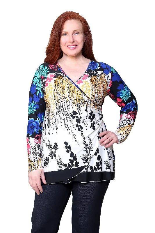 Plus Size La Cera Wrap Tunic