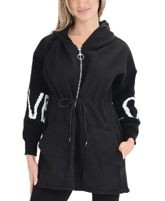 Super Discount "Love" Sweater Jacket w/ Hood