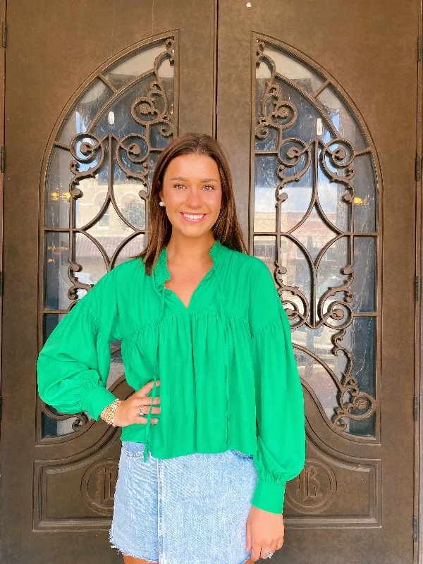 Green Work Blouse