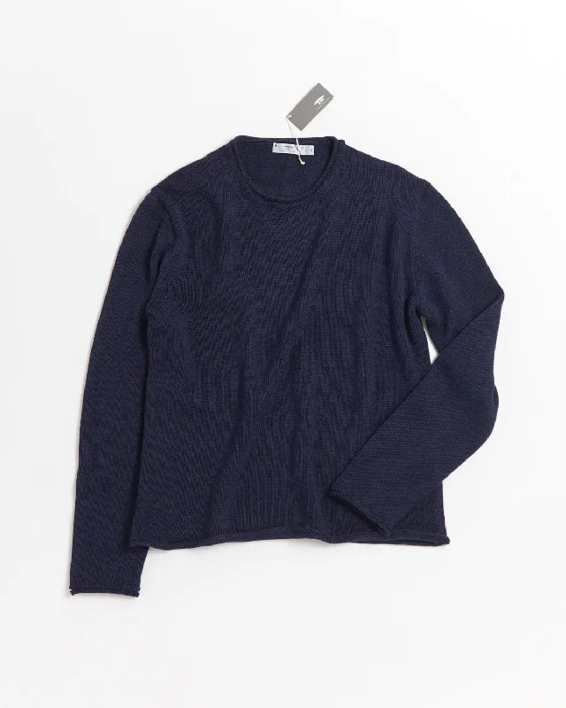 Savings Event Alpaca-Silk Rolled Edge Tunic Sweater