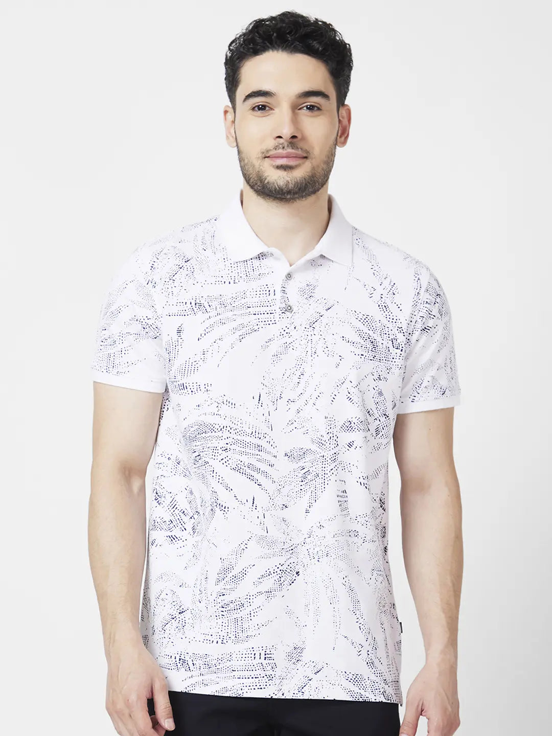Stock Up and Save Spykar Men White Cotton Slim Fit Half Sleeve Polo Neck Printed Tshirt Stock Up and Save Spykar Men White Cotton Slim Fit Half Sleeve Polo Neck Printed Tshirt
