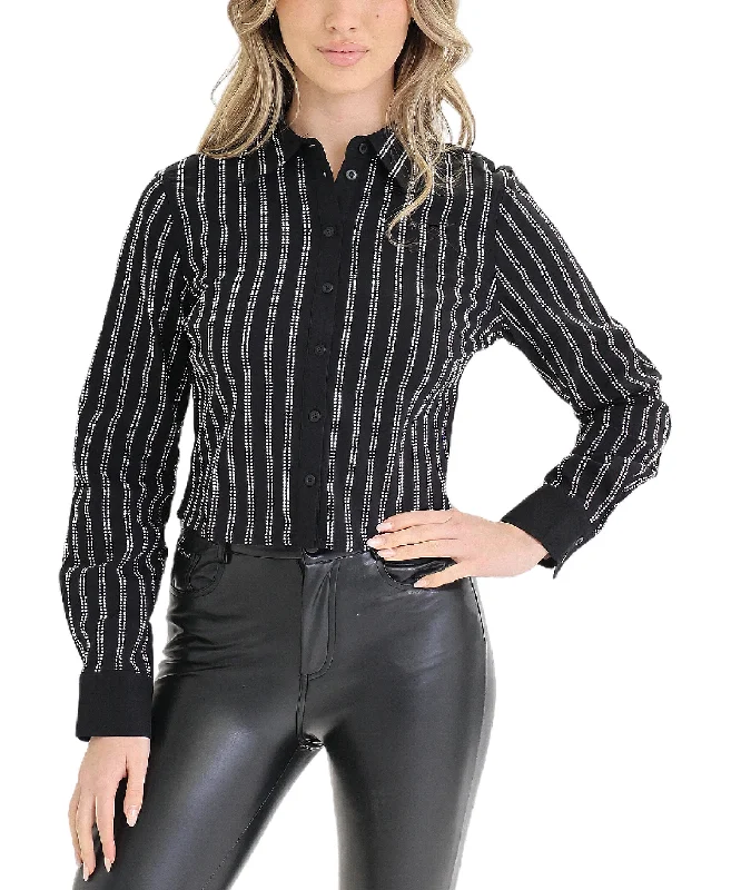 Weekend Bargains to Indulge In Crystal Striped Blouse
