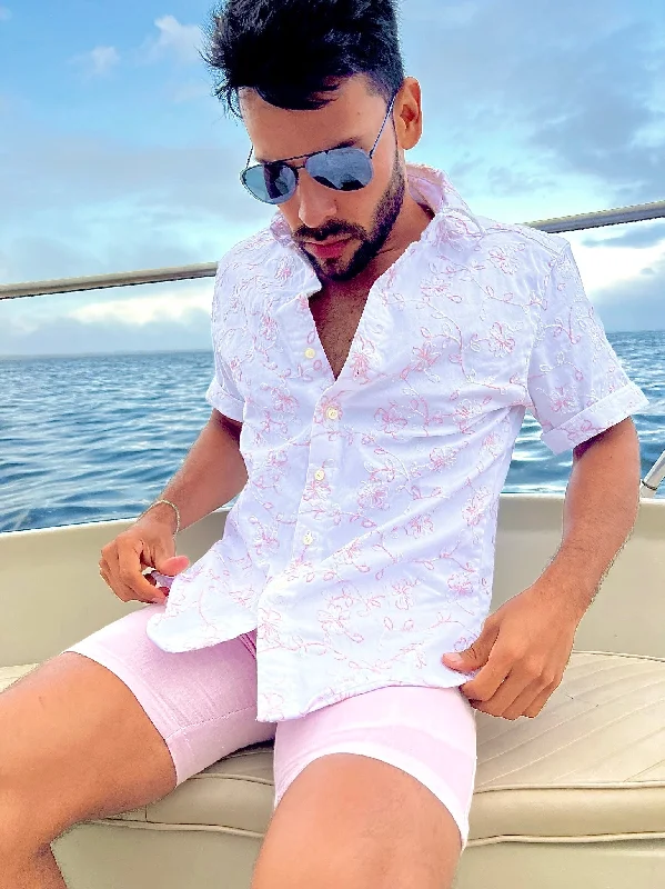 Crazy Deal weighty pink embroidered SS