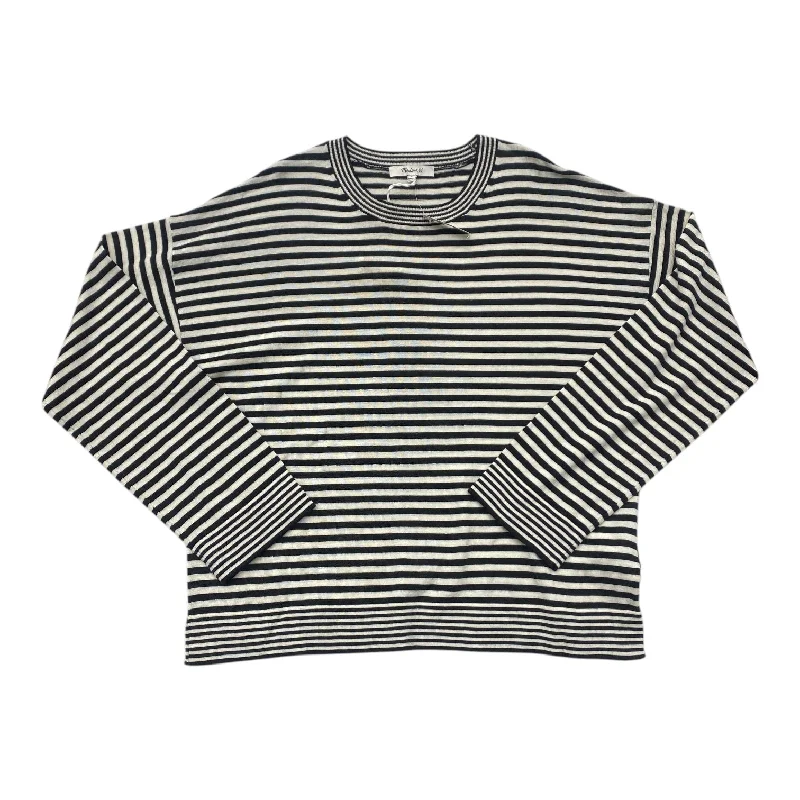 Weekend Offers That Tempt Top Long Sleeve By Madewell In Black & White, Size: M