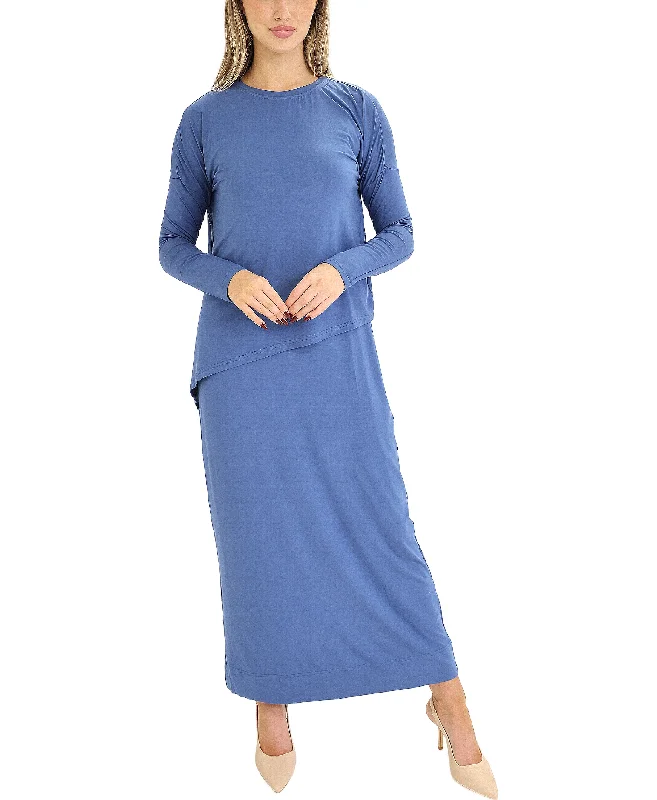 Weekend Savings Delight Stretch Maxi Dress & Top Set- 2 Pc Set