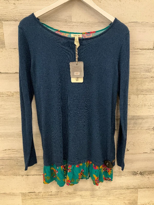 Weekend Steals Await Tunic Long Sleeve By Matilda Jane In Blue, Size: S