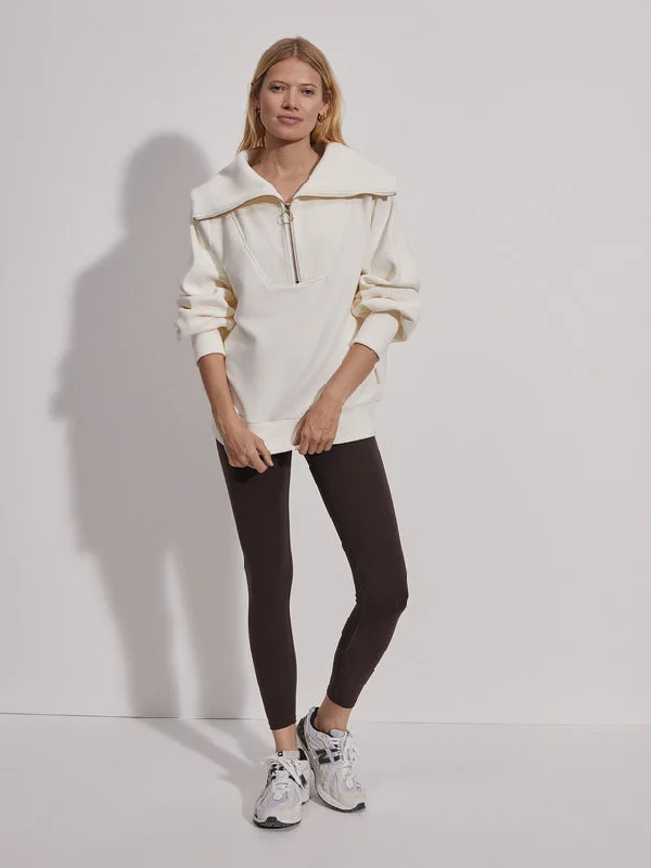 Referral Discount Vine Half-Zip Pullover in Ivory