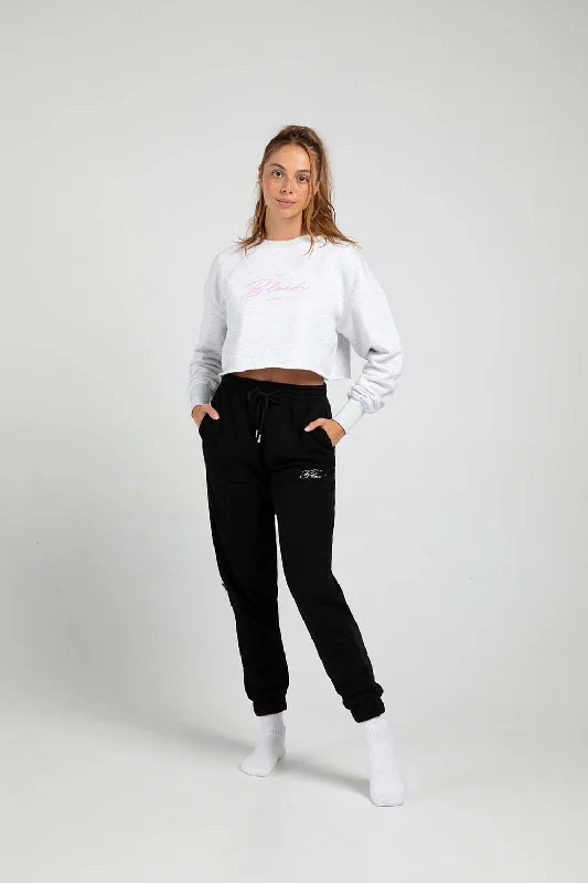 Weekend Price Cuts Galore Off-Duty Terry Cropped Crew