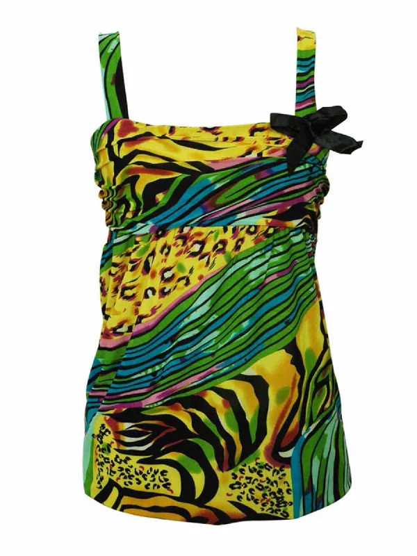 Multicolor Print Sleeveless Top