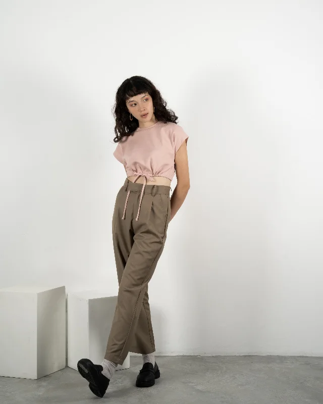Great Deal Drawstring Crop Top