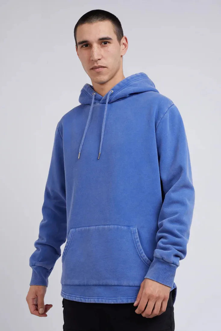One-DAY Sale SILENT THEORY Curved hem hoody - Blue