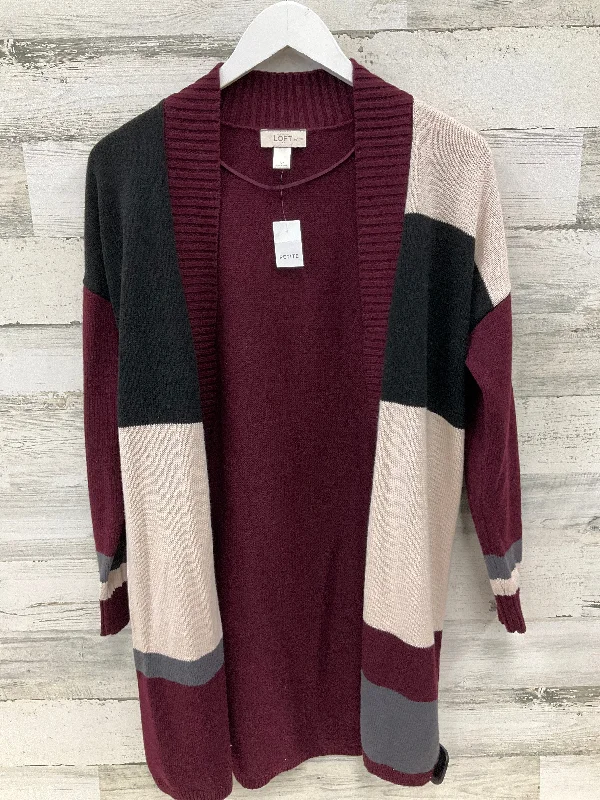 Savings Soar This Weekend Cardigan By Loft In Maroon, Size: S