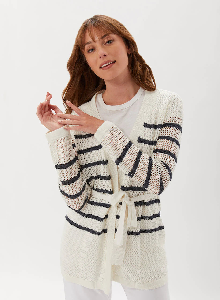 Open Stitch Breton Cardi