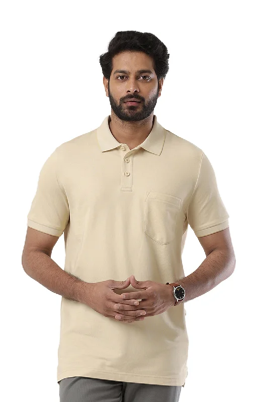 Instant Savings Golf Polo - Coral Peach T-Shirts For Men | Ariser