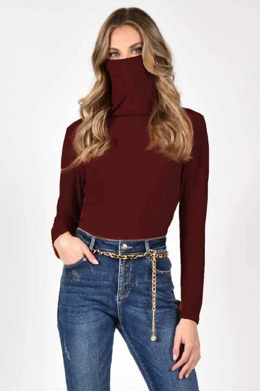 Frank Lyman Top 216055 Burgundy