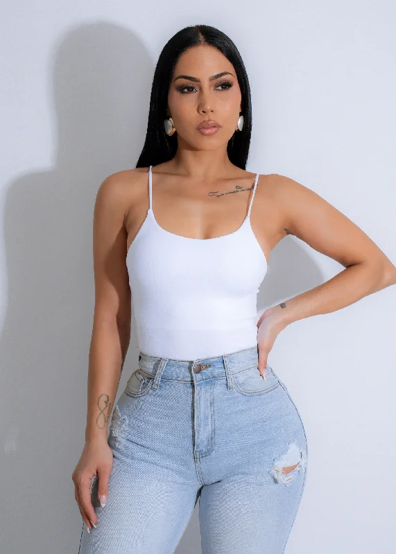 Simplicity Charm Crop Top White