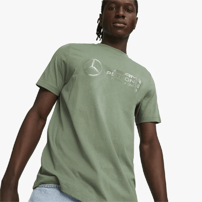 Celebrate the Weekend with Discounts Puma Mens Mapf1 Logo Short Sleeve Tee Eucalyptus