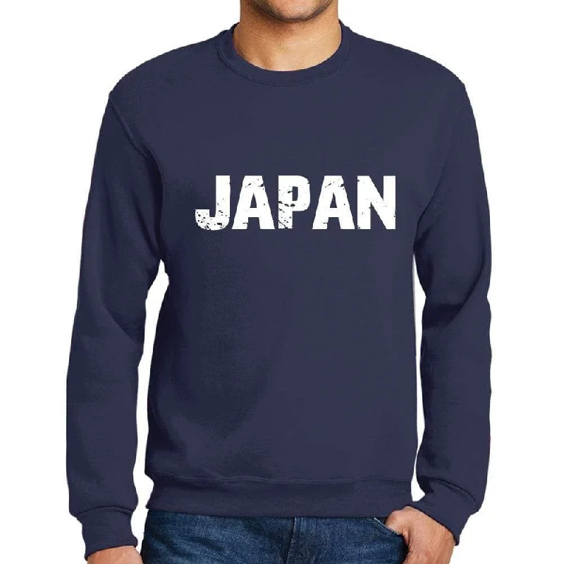 Weekend Deals That Dazzle Men's Printed Graphic Sweatshirt Popular Words JAPAN French Navy Weekend Deals That Dazzle Men's Printed Graphic Sweatshirt Popular Words JAPAN French Navy